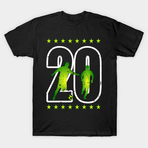 Soccer jersey number 20 Soccer Player TShirt TeePublic
